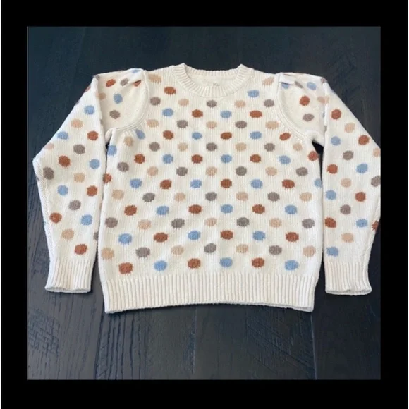 REBECCA TAYLOR - LA VIE POLKA DOT SWEATER - Picture 2 of 8